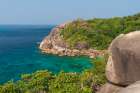 A view from above of Ko Miang-island Ko Miang-Similan Islands-Phang Nga-Thailand Art Print